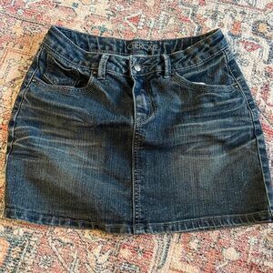 Vintage Cherokee Y2K dark wash denim skirt sz small